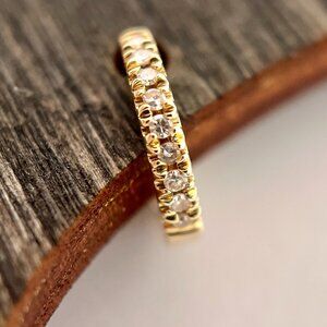 Shy Collection (EF Collection like) 14KT yellow gold huggies